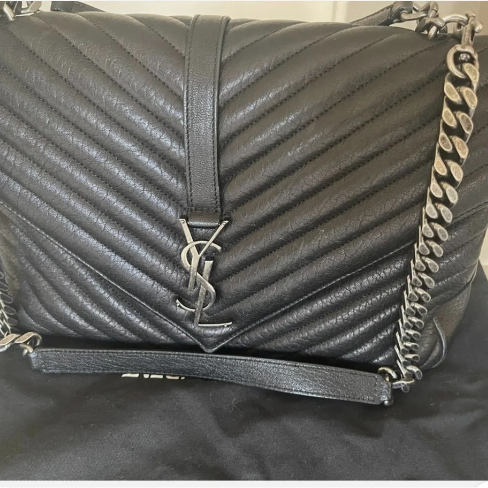 Yves Saint Laurent College Large Shoulder Bag - Picture 3 of 5